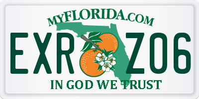FL license plate EXRZ06