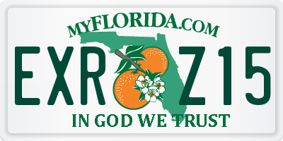 FL license plate EXRZ15