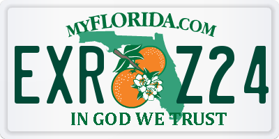 FL license plate EXRZ24