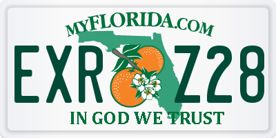 FL license plate EXRZ28