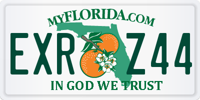 FL license plate EXRZ44