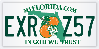 FL license plate EXRZ57
