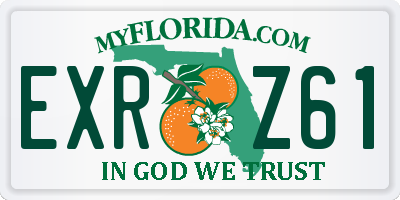 FL license plate EXRZ61