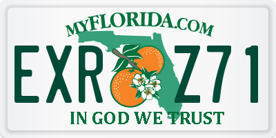 FL license plate EXRZ71