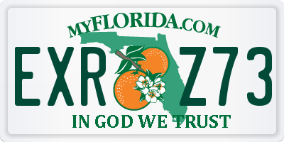 FL license plate EXRZ73