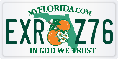 FL license plate EXRZ76