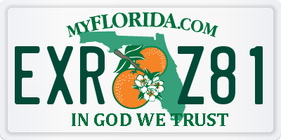FL license plate EXRZ81
