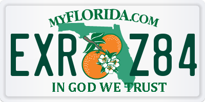 FL license plate EXRZ84