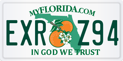 FL license plate EXRZ94