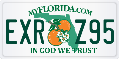 FL license plate EXRZ95