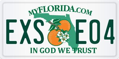 FL license plate EXSE04