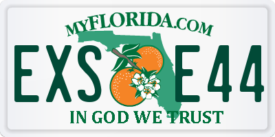 FL license plate EXSE44