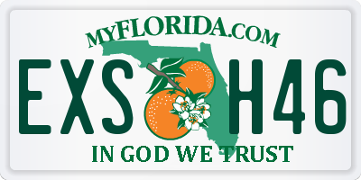 FL license plate EXSH46