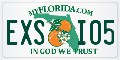 FL license plate EXSI05