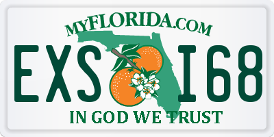 FL license plate EXSI68