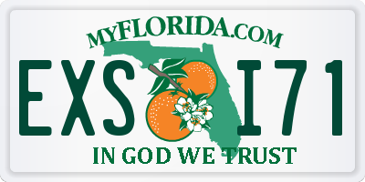 FL license plate EXSI71