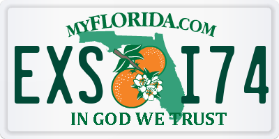 FL license plate EXSI74
