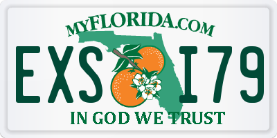FL license plate EXSI79