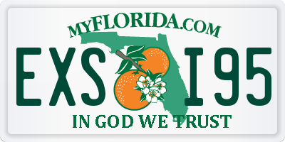 FL license plate EXSI95