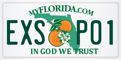 FL license plate EXSP01