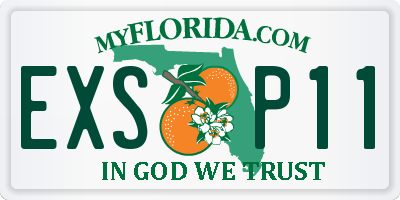 FL license plate EXSP11