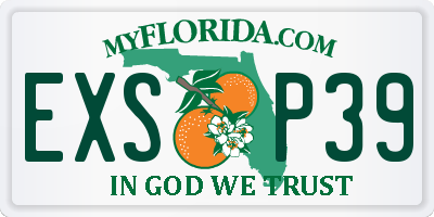FL license plate EXSP39