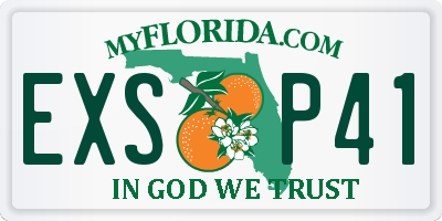 FL license plate EXSP41