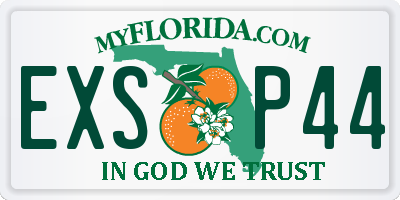 FL license plate EXSP44