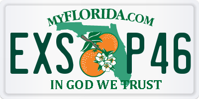 FL license plate EXSP46