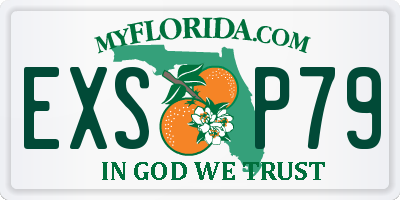 FL license plate EXSP79
