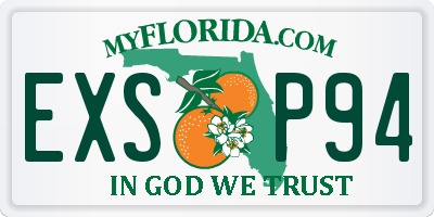 FL license plate EXSP94