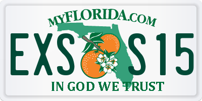 FL license plate EXSS15