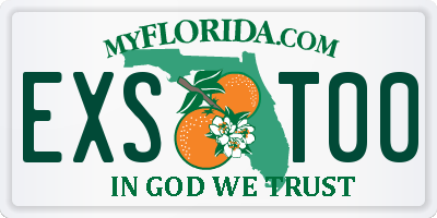 FL license plate EXST00
