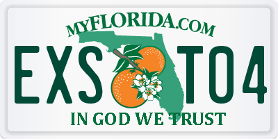 FL license plate EXST04