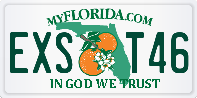 FL license plate EXST46