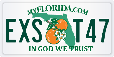 FL license plate EXST47