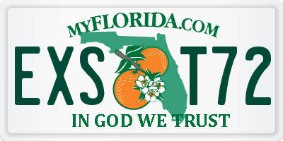 FL license plate EXST72