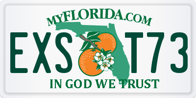 FL license plate EXST73