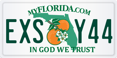 FL license plate EXSY44
