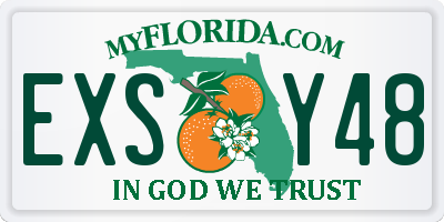 FL license plate EXSY48