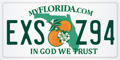 FL license plate EXSZ94