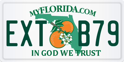 FL license plate EXTB79