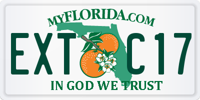 FL license plate EXTC17