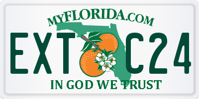 FL license plate EXTC24