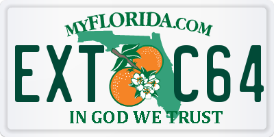 FL license plate EXTC64