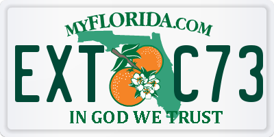 FL license plate EXTC73