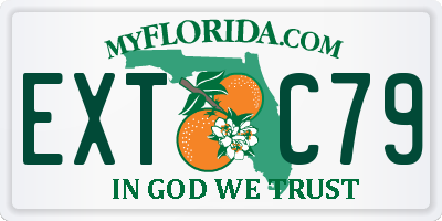 FL license plate EXTC79