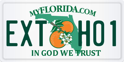 FL license plate EXTH01