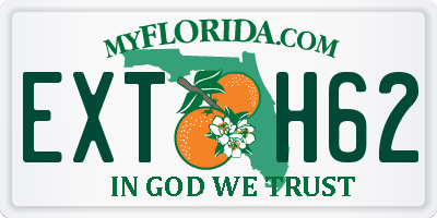 FL license plate EXTH62