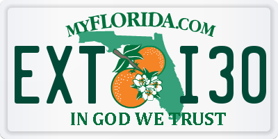 FL license plate EXTI30